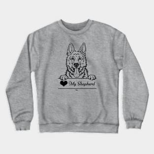 Heart My Shepherd Illustration, Variant Crewneck Sweatshirt